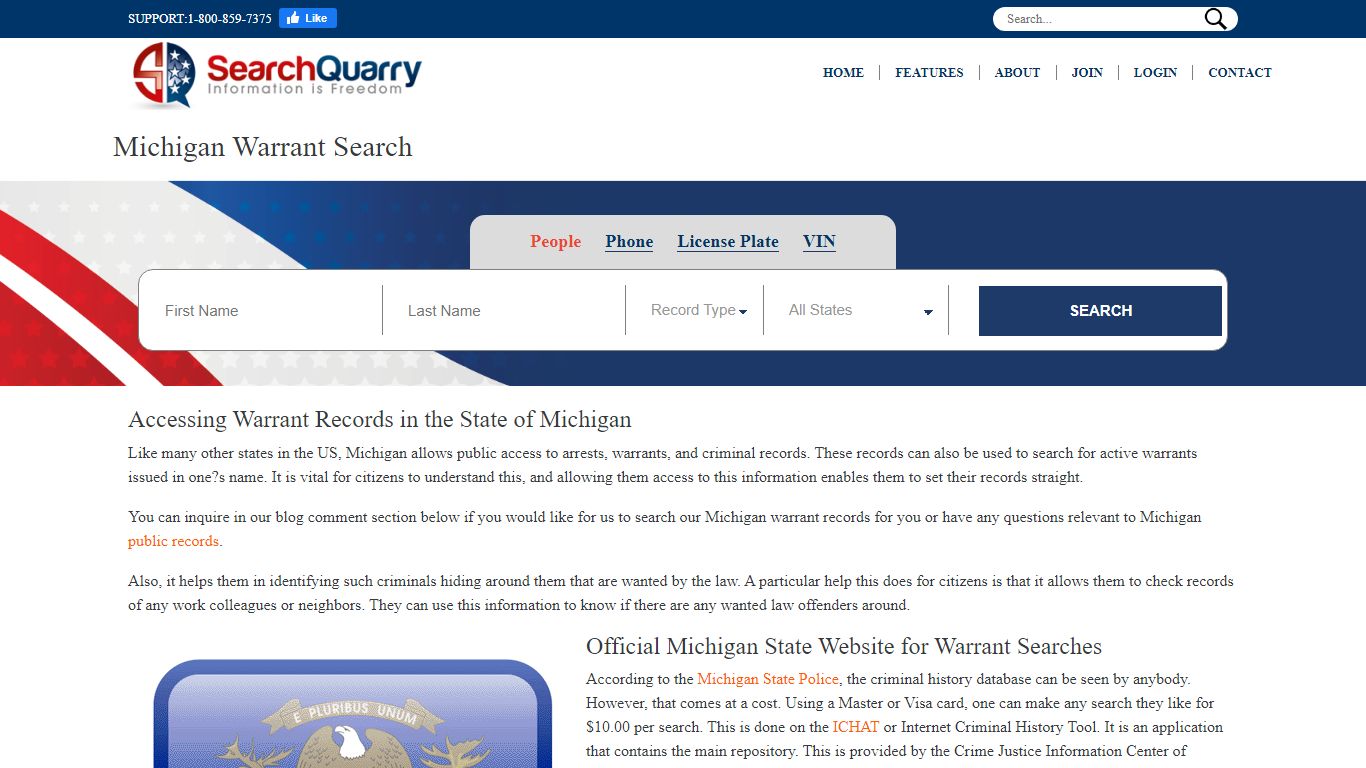 Free Michigan Warrant Search | Enter a Name to View Warrants Online